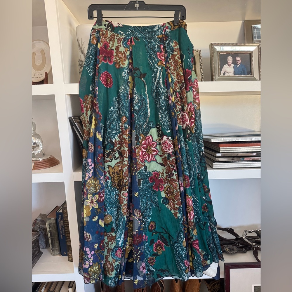 J. Peterman Maxi Floral Skirt - Picture 2 of 8